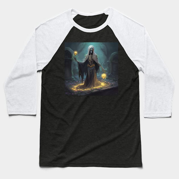 Necromancer summoning the dead Baseball T-Shirt by Arondight Studios